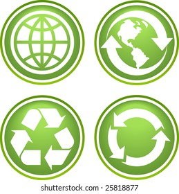 Colección de iconos de reciclaje
