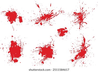 Coleta de gota de sangue vermelho e fundo de manchas