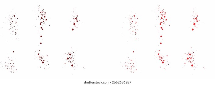 Colección del diseño de fondo de Vector salpicado de sangre roja