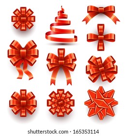 Collection of Red Bows - Ribbons