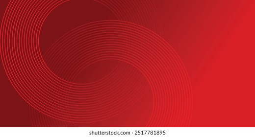 Coleção de círculos concêntricos vermelhos. Coleção de ondas sonoras radiais ou anéis sonares. Pacote de símbolos de ícones de radar, alvos, linhas tracejadas, meios-tons.