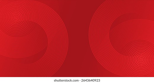 Coleção de círculos concêntricos vermelhos. Coleção de ondas sonoras radiais ou anéis sonares. Pacote de símbolos de ícones de radar, alvos, linhas tracejadas, meios-tons.