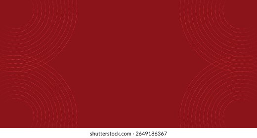 Coleção de círculos concêntricos vermelhos. Coleção de ondas sonoras radiais ou anéis sonares. Pacote de símbolos de ícone de radar, alvos, linhas tracejadas, halftones.vetor illustration.modern.