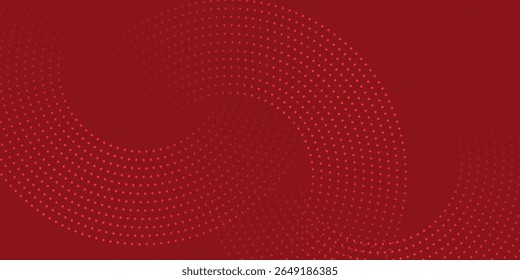 Coleção de círculos concêntricos vermelhos. Coleção de ondas sonoras radiais ou anéis sonares. Pacote de símbolos de ícone de radar, alvos, linhas tracejadas, halftones.eps 10.