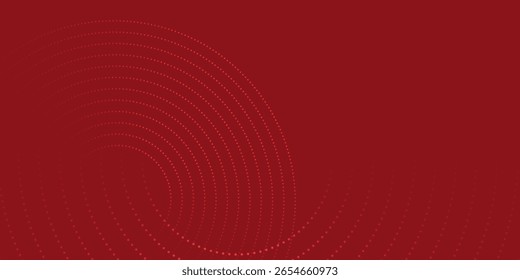 Collection of red concentric circles. Collection of radial sound wave or sonar rings. Pack of radar icon symbols, targets, dashed lines, halftones.vector illustration.modern.