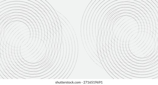 Coleção de círculos concêntricos vermelhos. Coleção de ondas sonoras radiais ou anéis sonares. Pacote de símbolos de ícone de radar, alvos, linhas tracejadas, meios-tons, Eps 10.