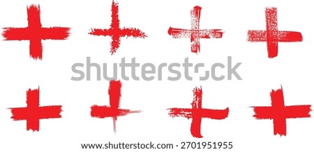 Collection of red mathematical symbols and equations on a white background with a decorative border