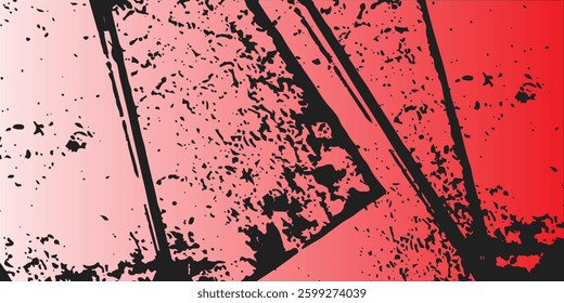 Collection red of vector paint brush stroke  ink splatter  grunge line and artistic design elements modern good abstrakc natural