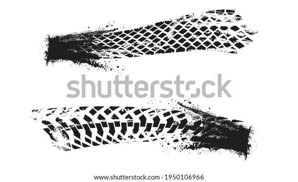 Collection of repeatable tire prints.\
Vector\
illustration.