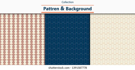 Collection of Retro different vector seamless patterns. Can be used for wallpaper, cloth, textures