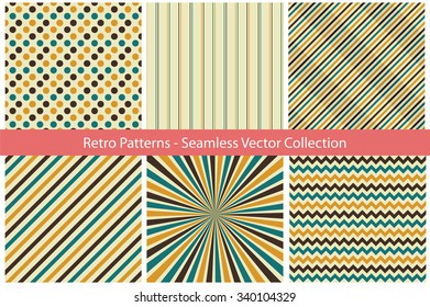 Collection of retro patterns.
