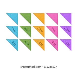 Collection of retro ribbons