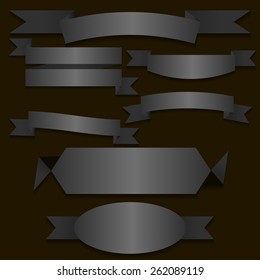 Collection of Retro Ribbons Banners for your Business