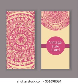 Collection of retro style flyers. Design template for cover, presentation, promotion.