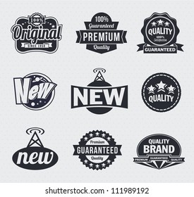 Colección de etiquetas vectoriales de estilo retro vintage