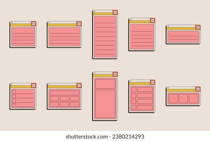 Collection of Retro Web UI Notes