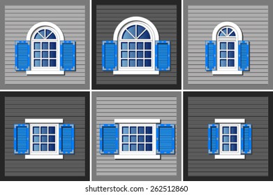 collection of retro windows