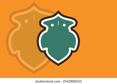 Collection of Retro-Style Shield Logos in Various Shapes with Minimalist Vintage Design