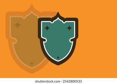 Collection of Retro-Style Shield Logos in Various Shapes with Minimalist Vintage Design