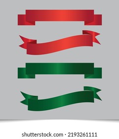 collection of ribbon set design