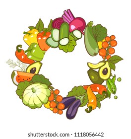 collection of ripe vegetables