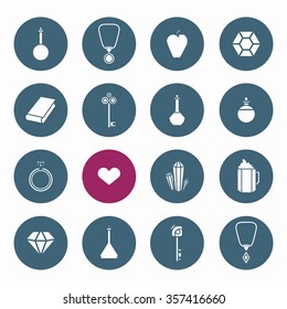Collection of role-playing game web icons. Vector illustration.