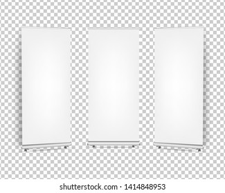 Banderas De Acumulación De Colecciones Configuradas En Fondo Transparente Aislado Con Malla De Gradiente, Ilustración De Vectores