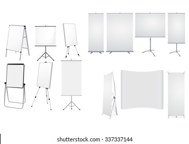 Collection of Roll up with stands 