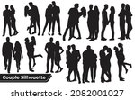 Collection of Romantic Couple silhouettes in different poses