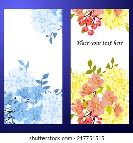 Collection of romantic invitations. Wedding, marriage, bridal, birthday, Valentine's day. Isolated.
