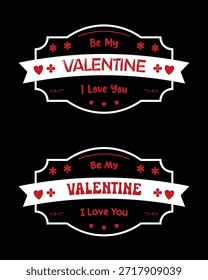 Coleção de românticos gráficos vetor Valentine para vestuário, cartões de saudação e cartazes.