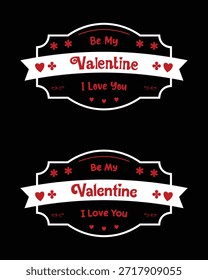 Coleção de românticos gráficos vetor Valentine para vestuário, cartões de saudação e cartazes.