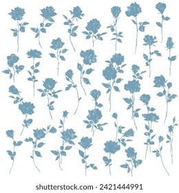 Una colección de rosales ideal para el diseño textil,
