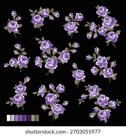 Una colección de materiales en rosa ideal para el diseño textil,