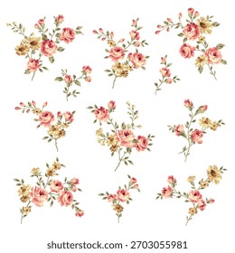 Una colección de materiales en rosa ideal para el diseño textil,