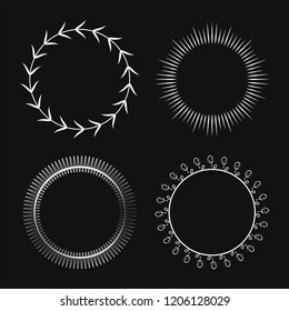 Kollektion von Rundschmuck-Design-Vektorgrafik