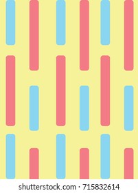 Collection rounded long rectangles abstract background pattern
