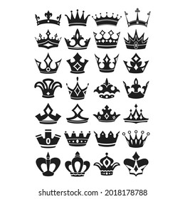 Colección de vectores de la corona real