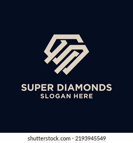 A collection of s diamond logos, diamond logos with the initial letter s, super diamond