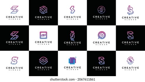 Collection of S monogram inspired logo designs