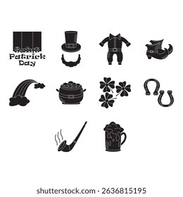 collection of saint patrick day vector