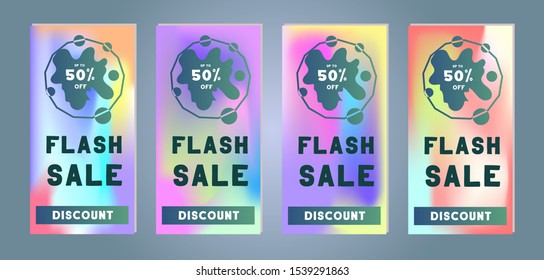 Collection of Sale and Discount Flyers. Template for your design