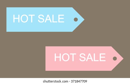 Collection of sale discount labels.