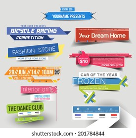 Collection of Sale Discount Styled Website Banner