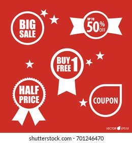Collection of "Sale label price tag" . Vector illustration.