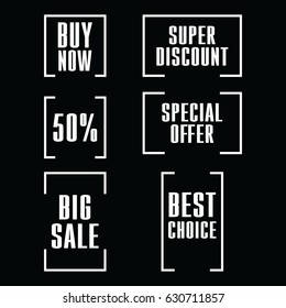 Collection of Sale Logo Vector Template
