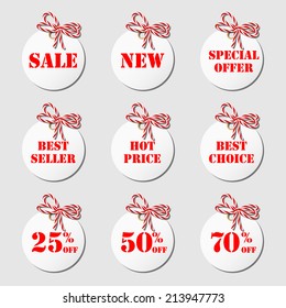 Collection of sale tags for your design