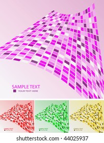 Collection of samples abstract geometrical backgrounds. Vector illustration