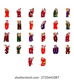 colección del Vector de Santa Claus