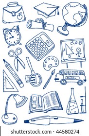 Collection of school (education) doodles